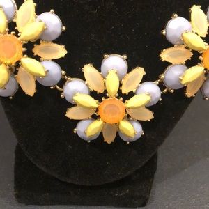 Flower statement necklace